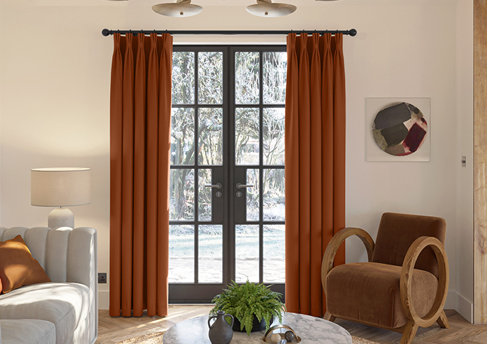 Ascot, Terracotta - Made to Measure Curtains - Image 3